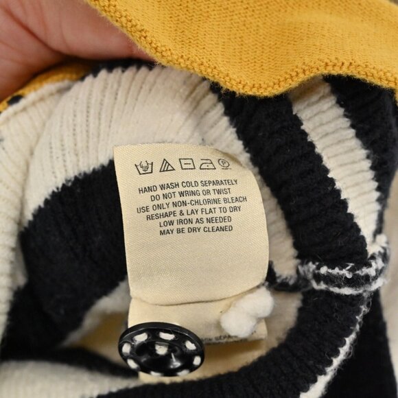 ANTHROPOLOGIE Sweater Womens Size XS ANGEL OF THE NORTH Cardigan Stripe Button - Picture 10 of 13